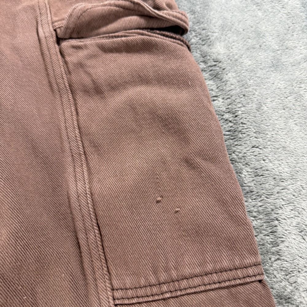PacSun Cargo Pants Womens Medium Brown Good Elastic Waist Wide Leg Baggy Utility - Picture 5 of 5